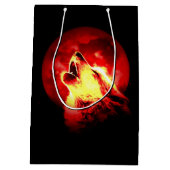 Howling Wolf bij Red Night Matte Medium Cadeauzakje (Achterkant)