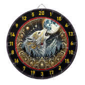 Howling Wolf brengt wilde geest en avontuur Dartbord (Voorkant)