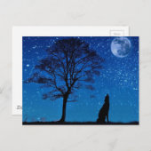 Howling Wolf Briefkaart (Voorkant / Achterkant)