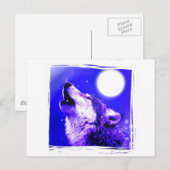 Howling Wolf Briefkaart (Voorkant / Achterkant)
