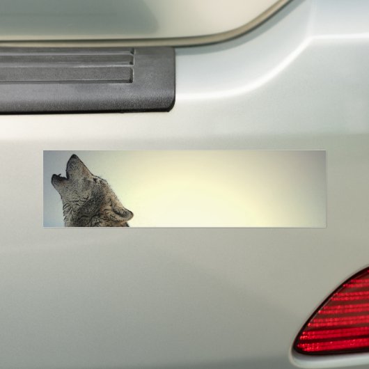 Howling Wolf Bumpersticker (Op auto)