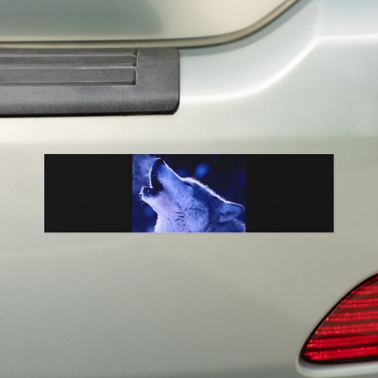 Howling Wolf Bumpersticker (Op auto)
