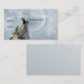 Howling Wolf busines card 02klantgerichte Visitekaartje (Voorkant / Achterkant)