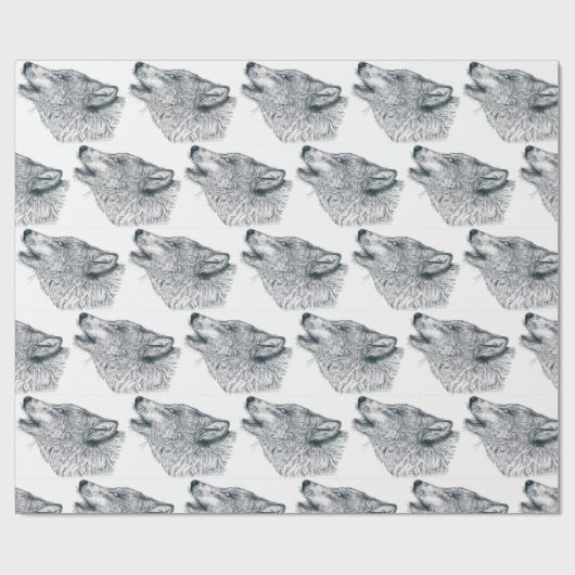 Howling Wolf Cadeaupapier (Vlak)