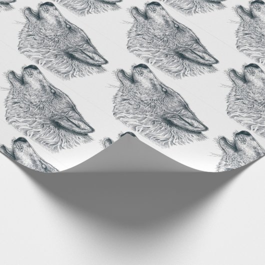 Howling Wolf Cadeaupapier (Hoek)