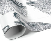 Howling Wolf Cadeaupapier (Rol Hoek)