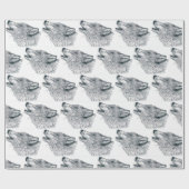 Howling Wolf Cadeaupapier (Vlak)