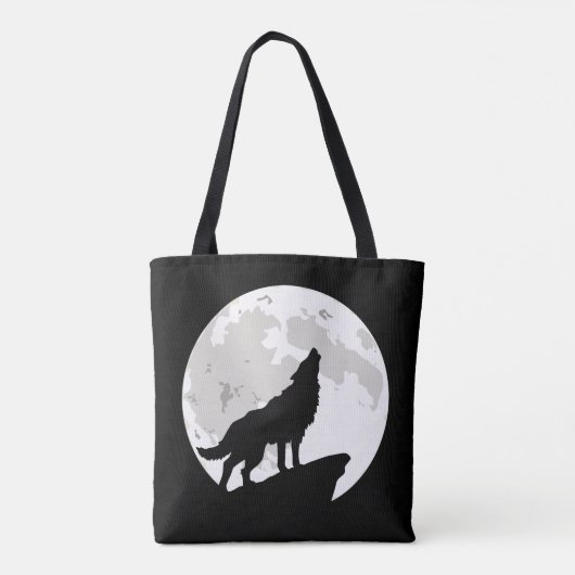HOWLING WOLF Canvas tas (Achterkant)