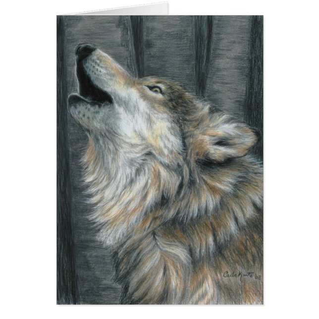 Howling Wolf Card (Voorkant)