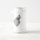 Howling Wolf Celtic Knotwork Bierpul (Voorkant links)