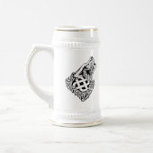Howling Wolf Celtic Knotwork Bierpul (Links)