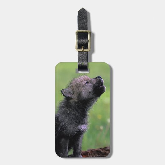 Howling Wolf Cub Bagagelabel (Voorkant verticaal)