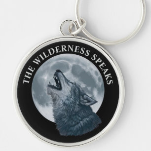 Howling Wolf en Moon Sleutelhanger