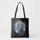 Howling Wolf en Moon Tote Bag (Voorkant)