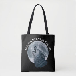 Howling Wolf en Moon Tote Bag