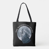 Howling Wolf en Moon Tote Bag (Achterkant)