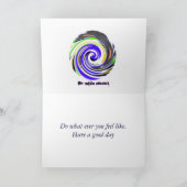 Howling Wolf Face-verjaardagskaart: naam vooraan Kaart (Binnen)