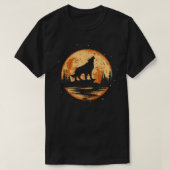 Howling Wolf for Men Kinder Funny Animal, Wolf T-shirt (Design voorkant)