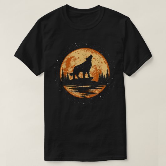 Howling Wolf for Men Kinder Funny Animal, Wolf T-shirt (Design voorkant)