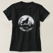 Howling Wolf for Men Kinder Funny Animal, Wolf T-shirt (Design voorkant)