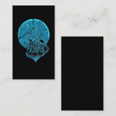 Howling Wolf Forest Animal Moon Visitekaartje (Voorkant / Achterkant)