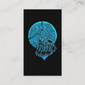 Howling Wolf Forest Animal Moon Visitekaartje (Voorkant)