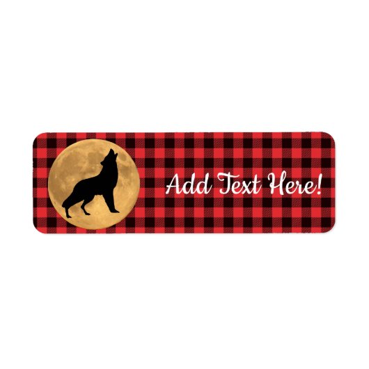 Howling Wolf Full Moon Etiket (Voorkant)