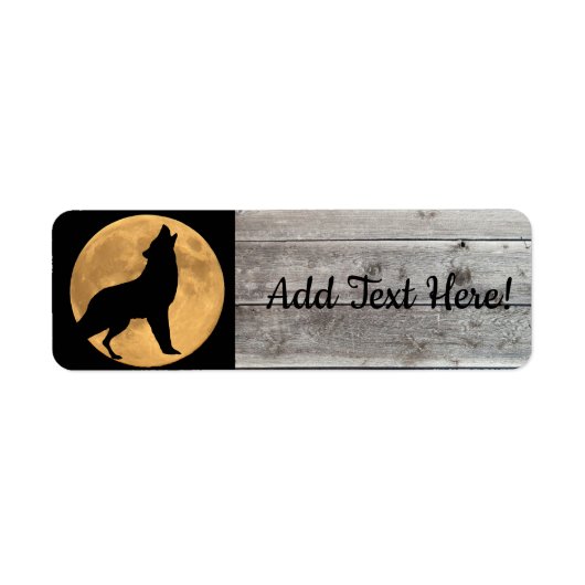 Howling Wolf Full Moon Etiket (Voorkant)