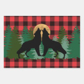 Howling Wolf Full Moon Inpakpapier Vel (Voorkant 2)