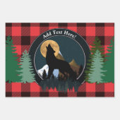 Howling Wolf Full Moon Inpakpapier Vel (Voorkant)