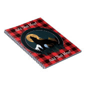 Howling Wolf Full Moon Notitieboek (Rechterzijde)