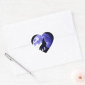 Howling Wolf & Fullmoon Hart Sticker (Envelop)