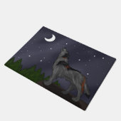Howling Wolf (grijs) Deurmat (Schuin)
