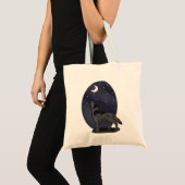 Howling Wolf (grijs) Tote Bag (Voorkant (product))