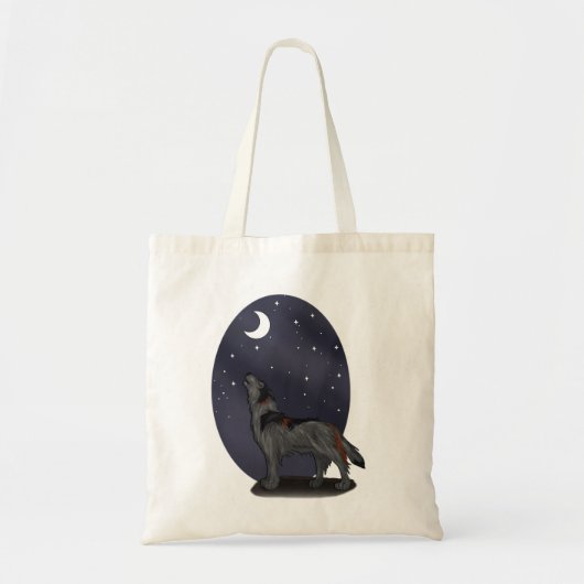 Howling Wolf (grijs) Tote Bag (Voorkant)
