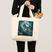 Howling Wolf Grote Tote Bag (Voorkant (product))