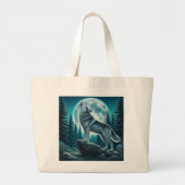 Howling Wolf Grote Tote Bag (Voorkant)