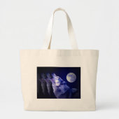 Howling Wolf Grote Tote Bag (Voorkant)