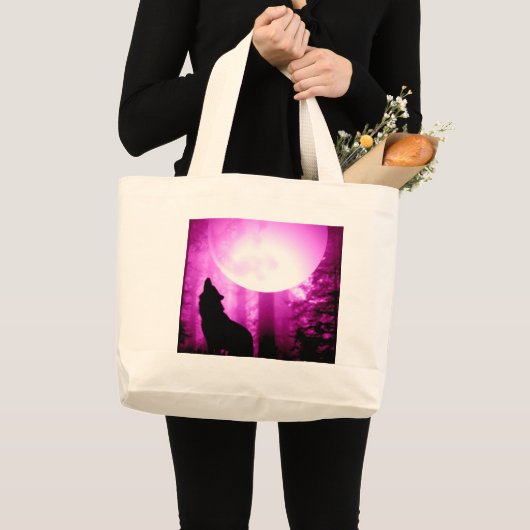 Howling Wolf Grote Tote Bag (Voorkant (product))