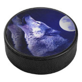 Howling Wolf Hockey Puck (3/4)