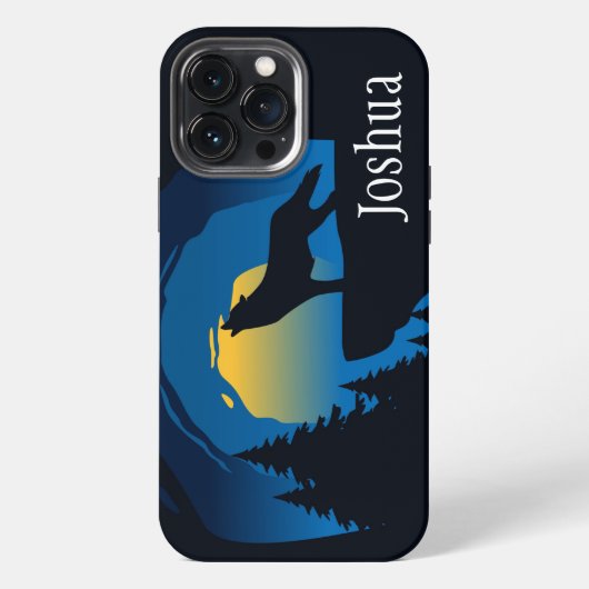 Howling Wolf Hoesje-Mate iPhone Case Hoesje (Achterkant)