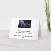 Howling Wolf Holiday Kaart (Achterkant)