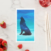 Howling Wolf, Howling Dog in dubbelblootstelling Servet (Insitu)