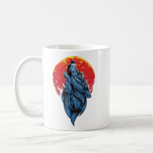 Howling Wolf Illustratie Koffiemok