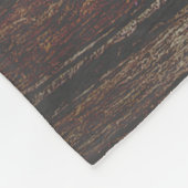 Howling Wolf in getextureerd hout Fleece Deken (Hoek)