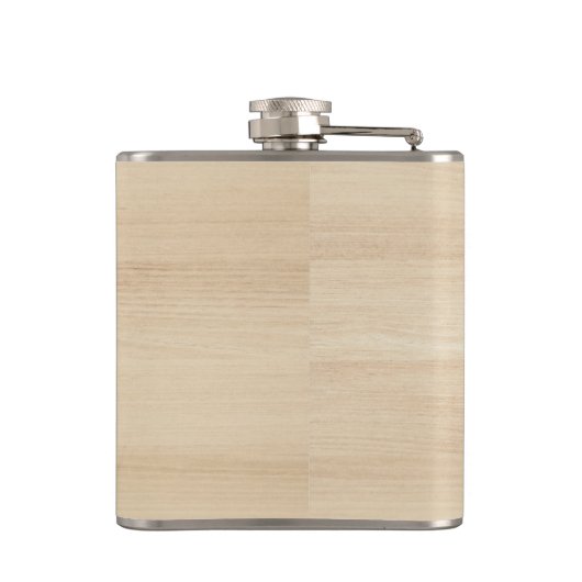 Howling Wolf in getextureerd hout Heupfles (Achterkant)