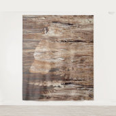 Howling Wolf in getextureerd hout Wandkleed (Voorkant)