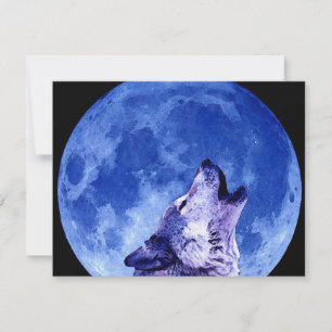 Howling Wolf in Moon