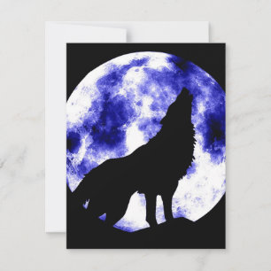 Howling Wolf in Moon