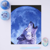 Howling Wolf in Moon Flyer (Enkel)